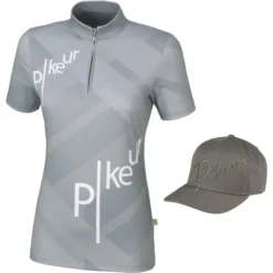 2023 Pikeur Womens Jeany Top & Get Womens Cap For £10 Bundle - Moongrey / Grey