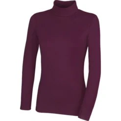 2023 Pikeur Womens Rollneck Top 428900 - Mulberry Colour Mulberry