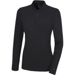 2023 Pikeur Womens Zip Shirt 428000 - Caviar