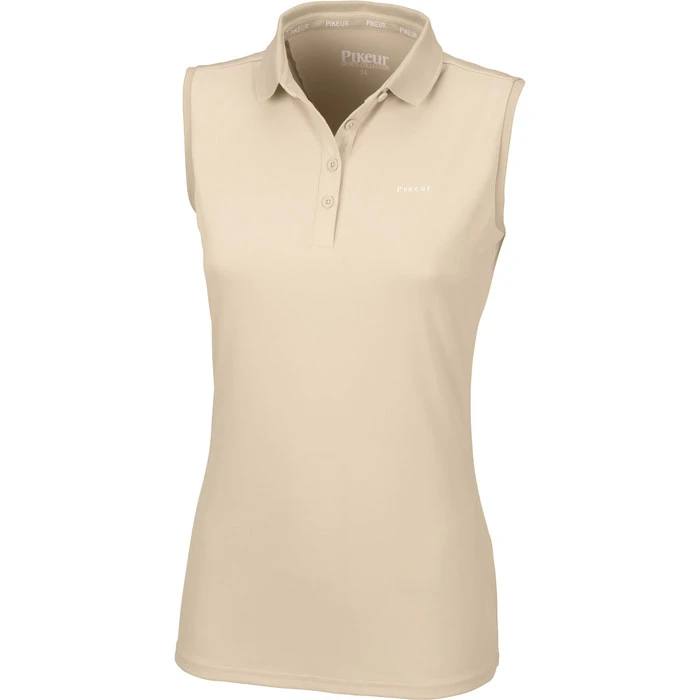 2023 Pikeur Womens Jarla Sleeveless Polo Shirt & Cap For £10 Bundle - Vanilla Cream / Beige / Ivory 4 2023 Pikeur Womens Jarla Sleeveless Polo Shirt & Cap For £10 Bundle - Vanilla Cream / Beige / Ivory - Image 2