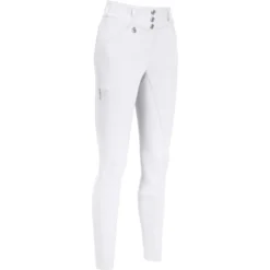 2023 Pikeur Womens Briosa Full Grip Riding Breeches 144306 - White Colour White