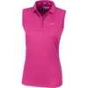 2023 Pikeur Womens Jarla Sleeveless Polo Shirt 322600 230 740 - Hot Pink Colour Hot Pink