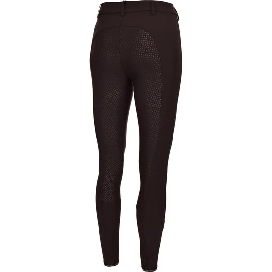 Pikeur Breeches Lucinda Full Grip Brocade Brown 4 Pikeur Breeches Lucinda Full Grip Brocade Brown - Image 2