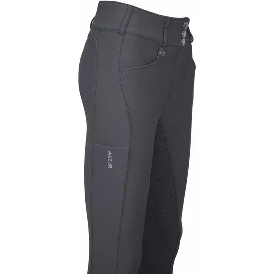 Pikeur Breeches Highwaist Winter Full Grip Dark Shadow 9 Pikeur Breeches Highwaist Winter Full Grip Dark Shadow - Image 7