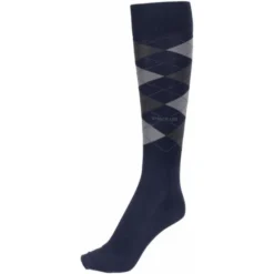 Pikeur Riding Socks Sports Checked Night Sky