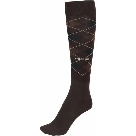 Pikeur Riding Socks Sports Checked Night Sky 6 Pikeur Riding Socks Sports Checked Night Sky - Image 4